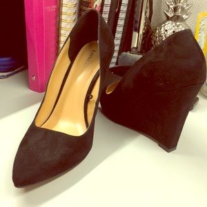 EXPRESS Black Wedges